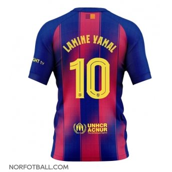 Billige Fotballdrakt Barcelona Lamine Yamal #10 Replika Hjemmedrakt 2025-26 Kortermet